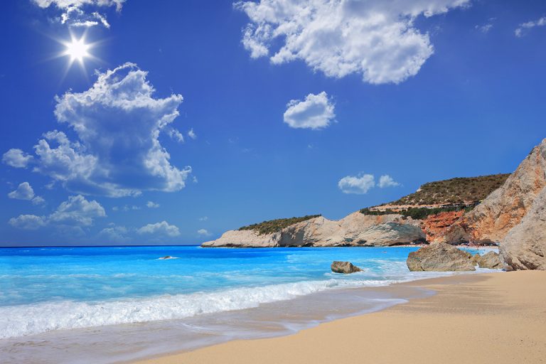 porto katsiki beach lefkada island greece