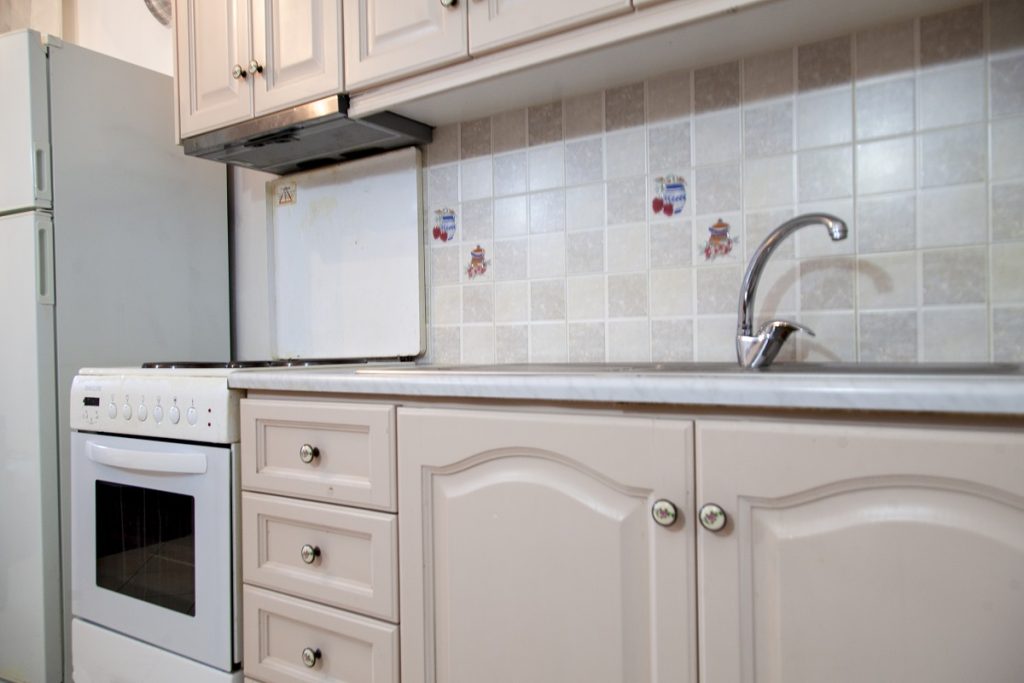 ethereal deluxe apartment nidri lefkada kitchen fridge sink