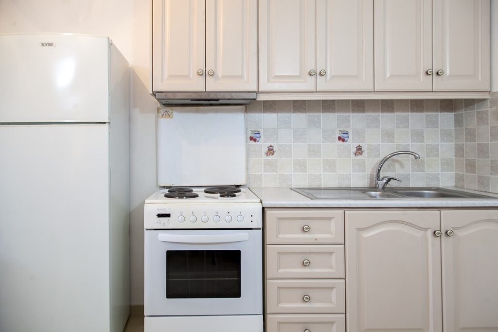 ethereal deluxe apartment nidri lefkada kitchen sink fridge